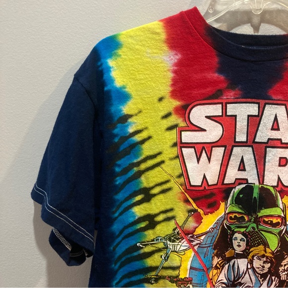 Vintage Classic Star Wars Comic Book Cover #1 Tie Dye T-Shirt Luke Darth Vader - Picture 6 of 13